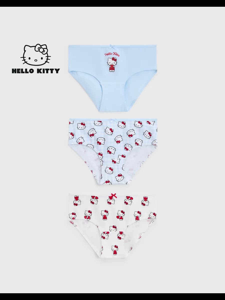 Трусы свободного кроя (Comforts) с принтом Hello Kitty 3 шт