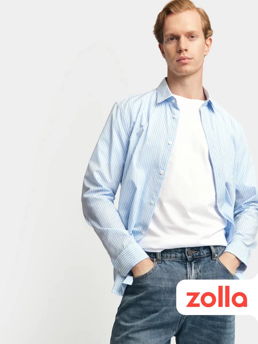 Мужская рубашка в полоску