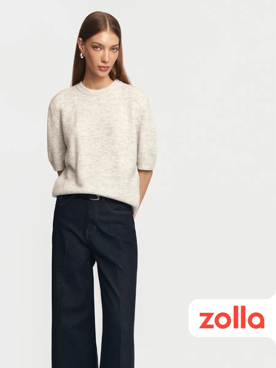 Вязаный женский джемпер с шерстью