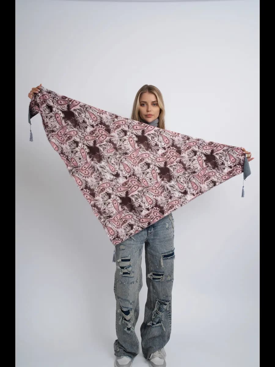 Платок-косынка утепленная флисом