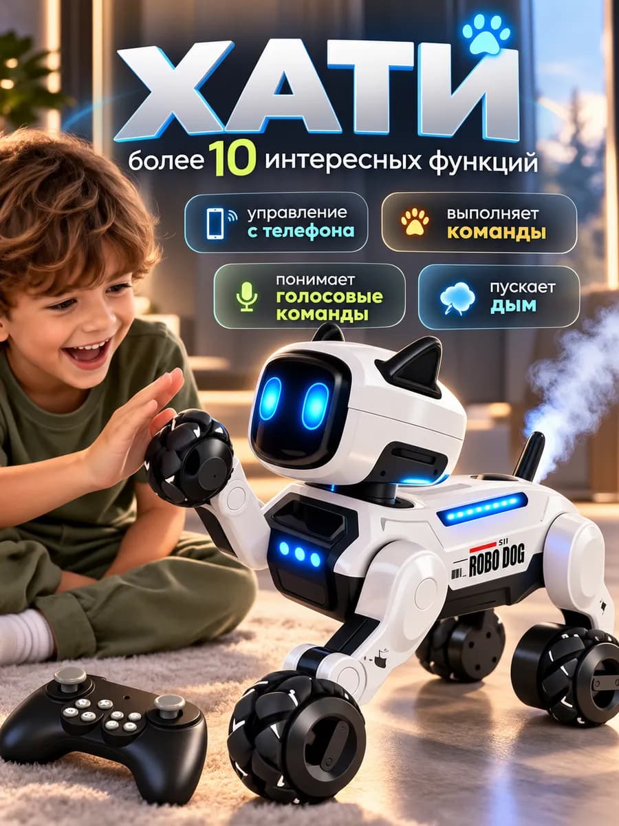 Интерактивная умная робот собака на радиоуправлении