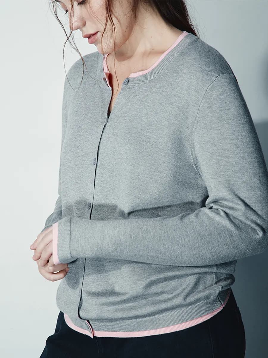 PLUS SIZE Кардиган с имитацией второго слоя