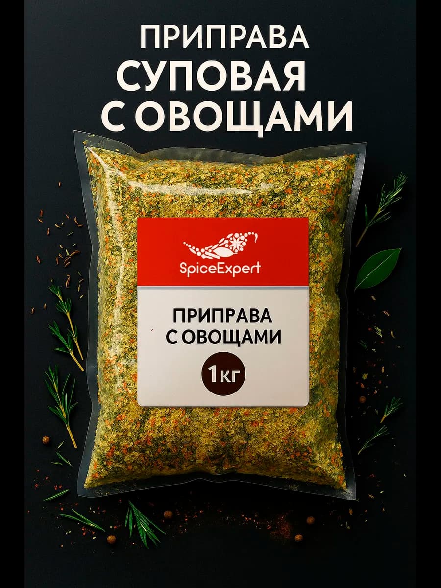 Приправа Суповая с овощами, 1 кг