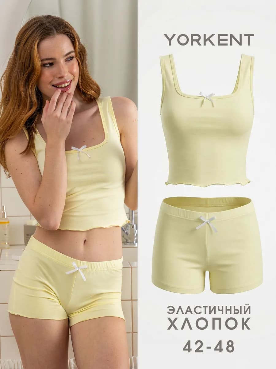 Пижама c шортами домашний костюм