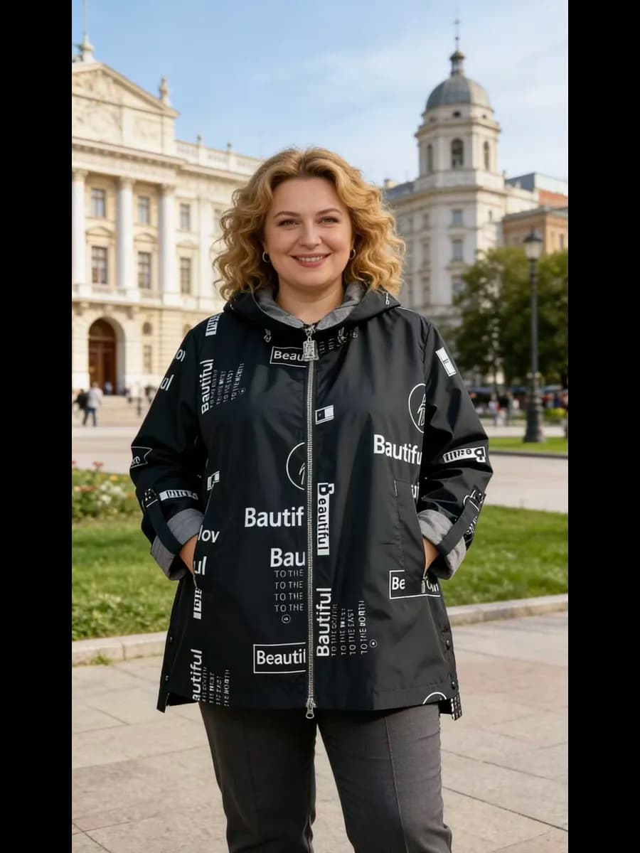 Ветровка с капюшоном весенняя