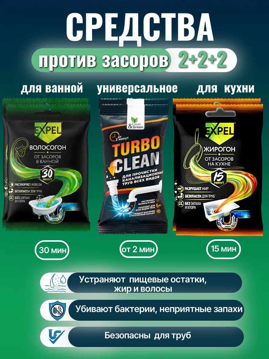 Средства для устранения засоров труб
