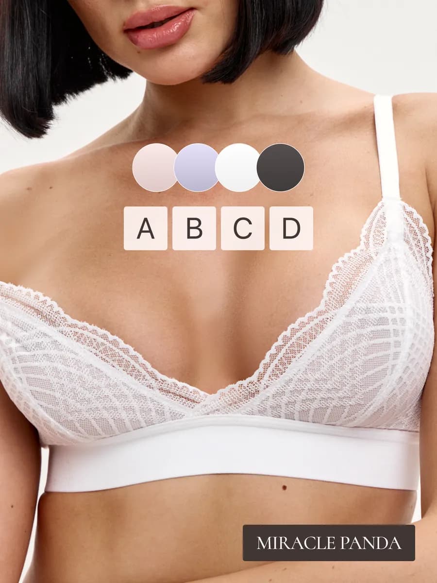 Бюстгальтер кружевной без косточек без поролона