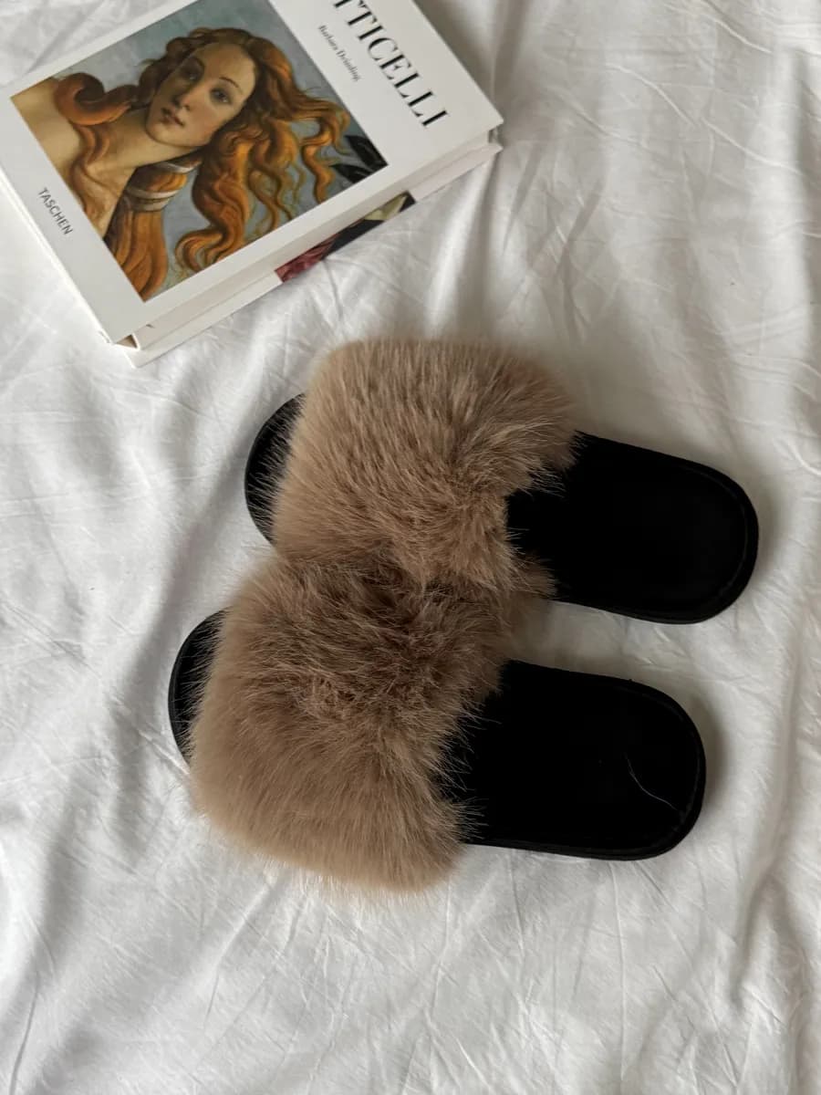 Тапочки домашние меховые