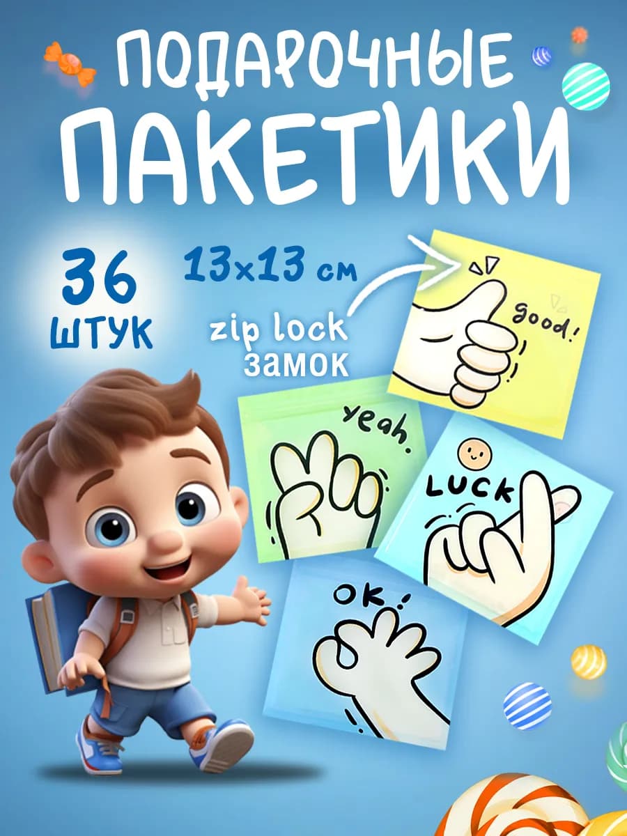 Пакет подарочный в садик и школу
