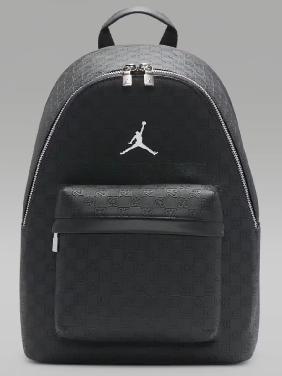 рюкзак Jordan Monogram Backpack «Black» кожаный