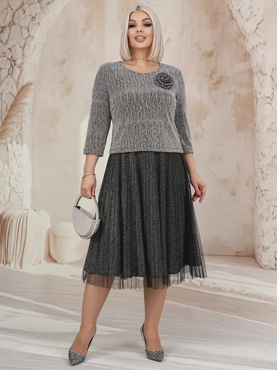 Платье женское праздничное вечернее длинное больших размеров