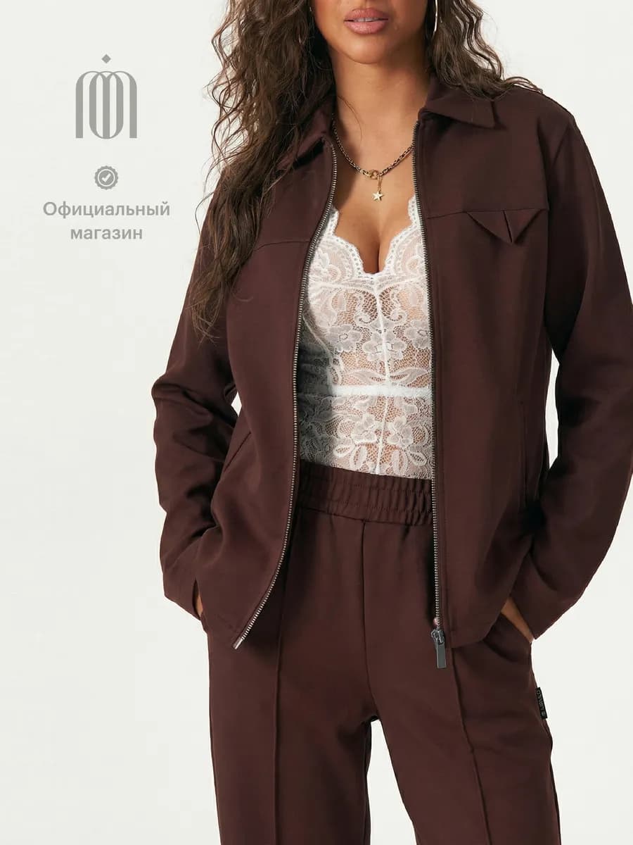 Спортивный костюм брючный на молнии