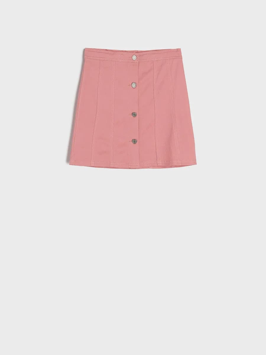 Юбка детская трапеция на пуговицах