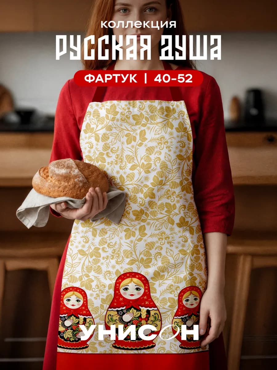 Фартук кухонный женский Русская Душа