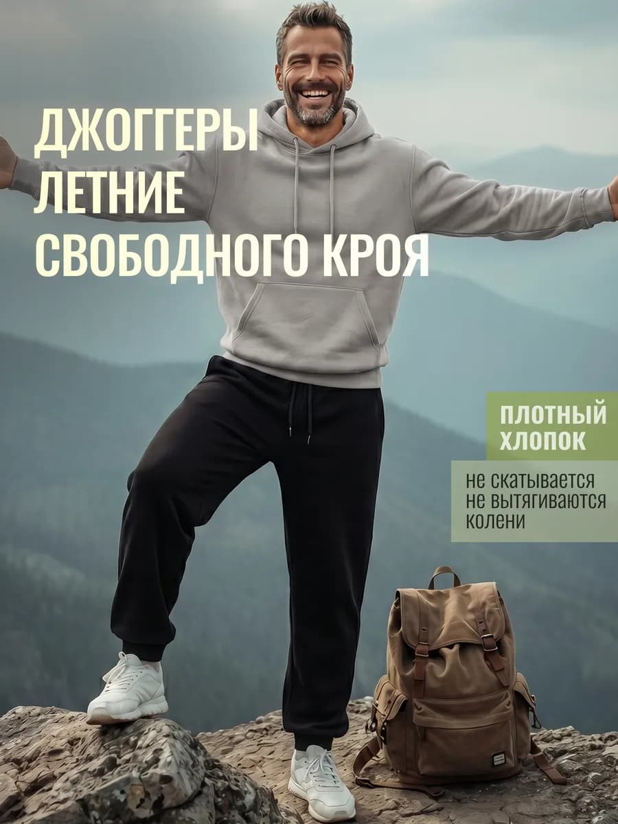 Спортивные штаны джоггеры широкие