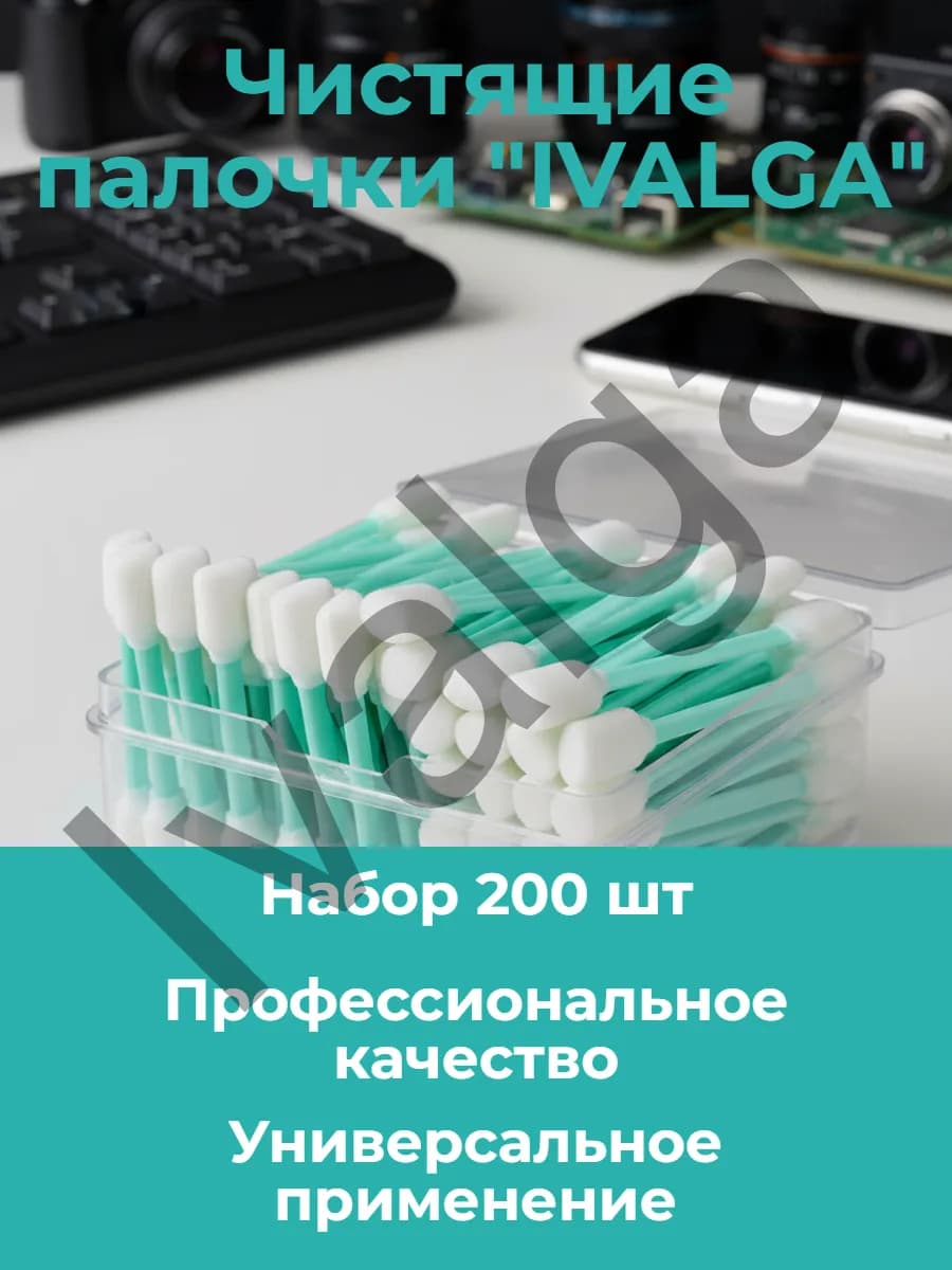 Чистящие палочки для печатных голов оптики линз 200шт