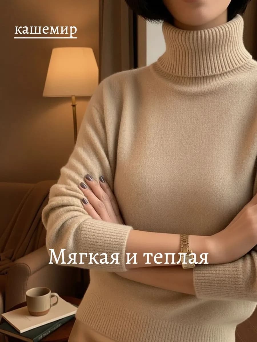 Водолазка кашемировая с горлом
