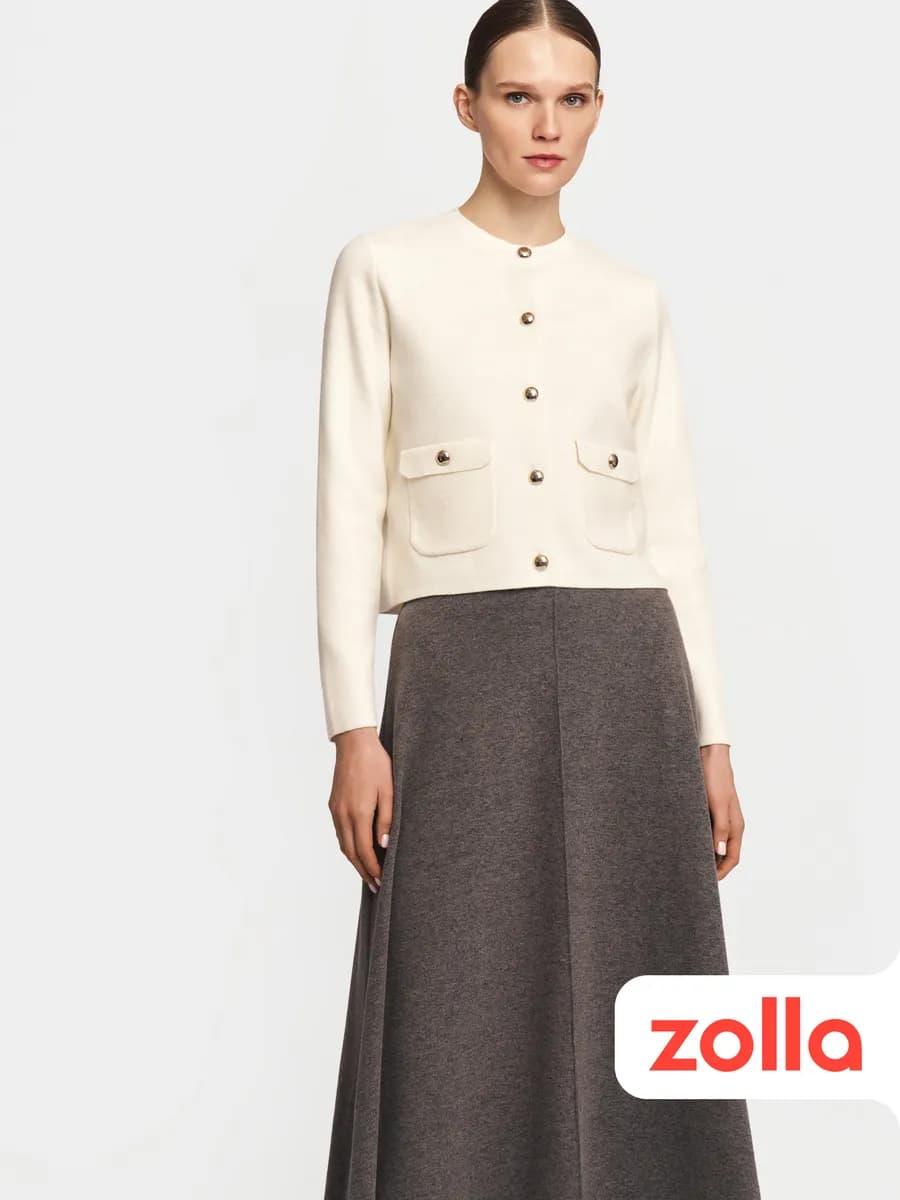 Женский короткий кардиган-жакет