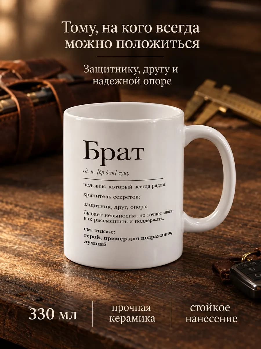 Кружка брату