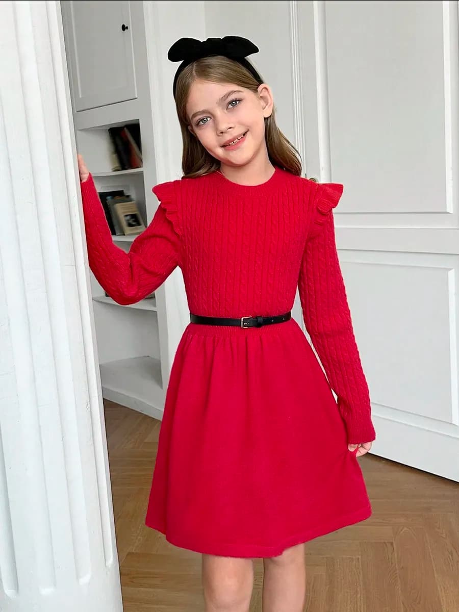 Платье для девочки трикотажное праздничное