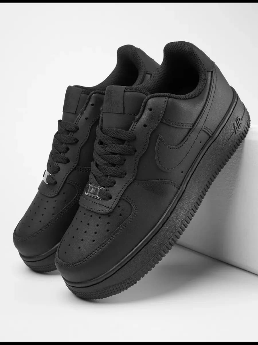 Кроссовки Air Force 1 форсы черные
