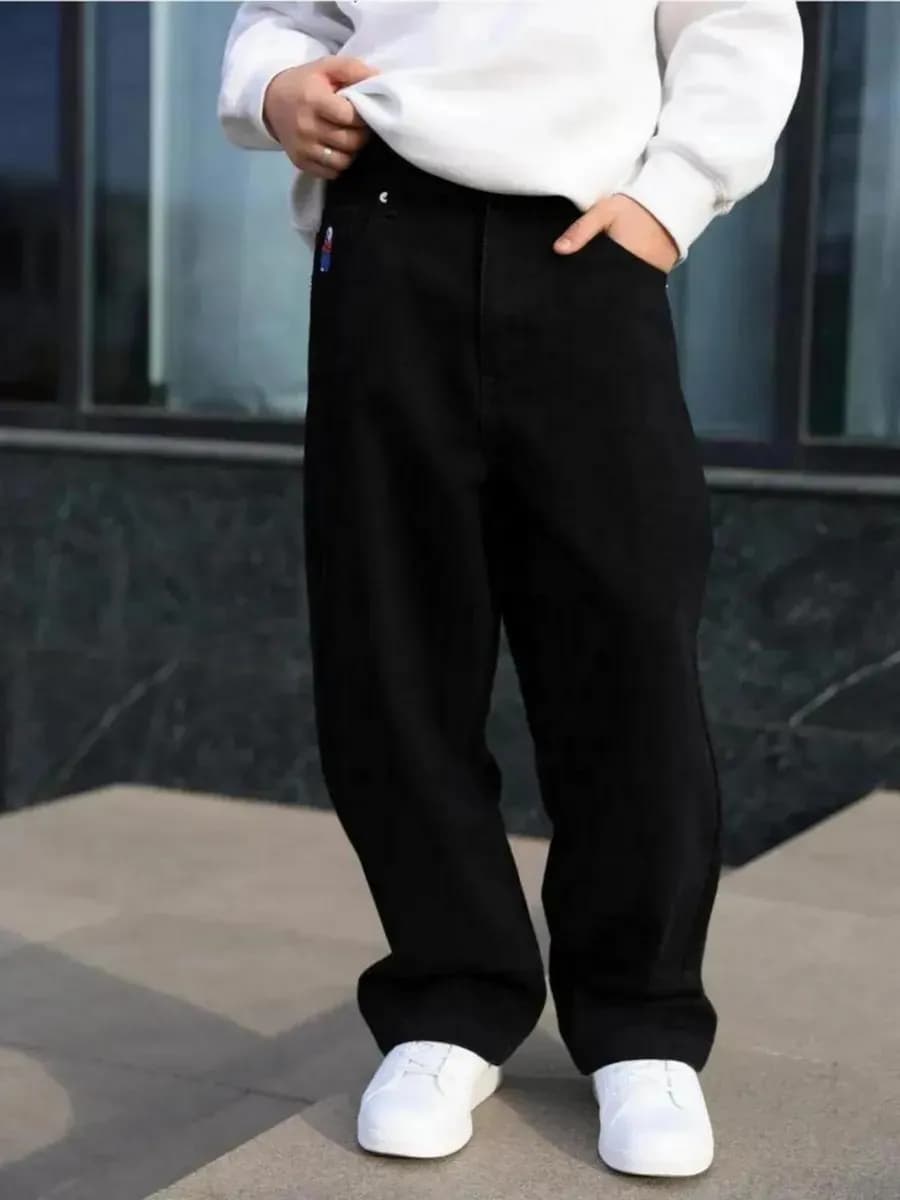 Джинсы широкие подростковые багги