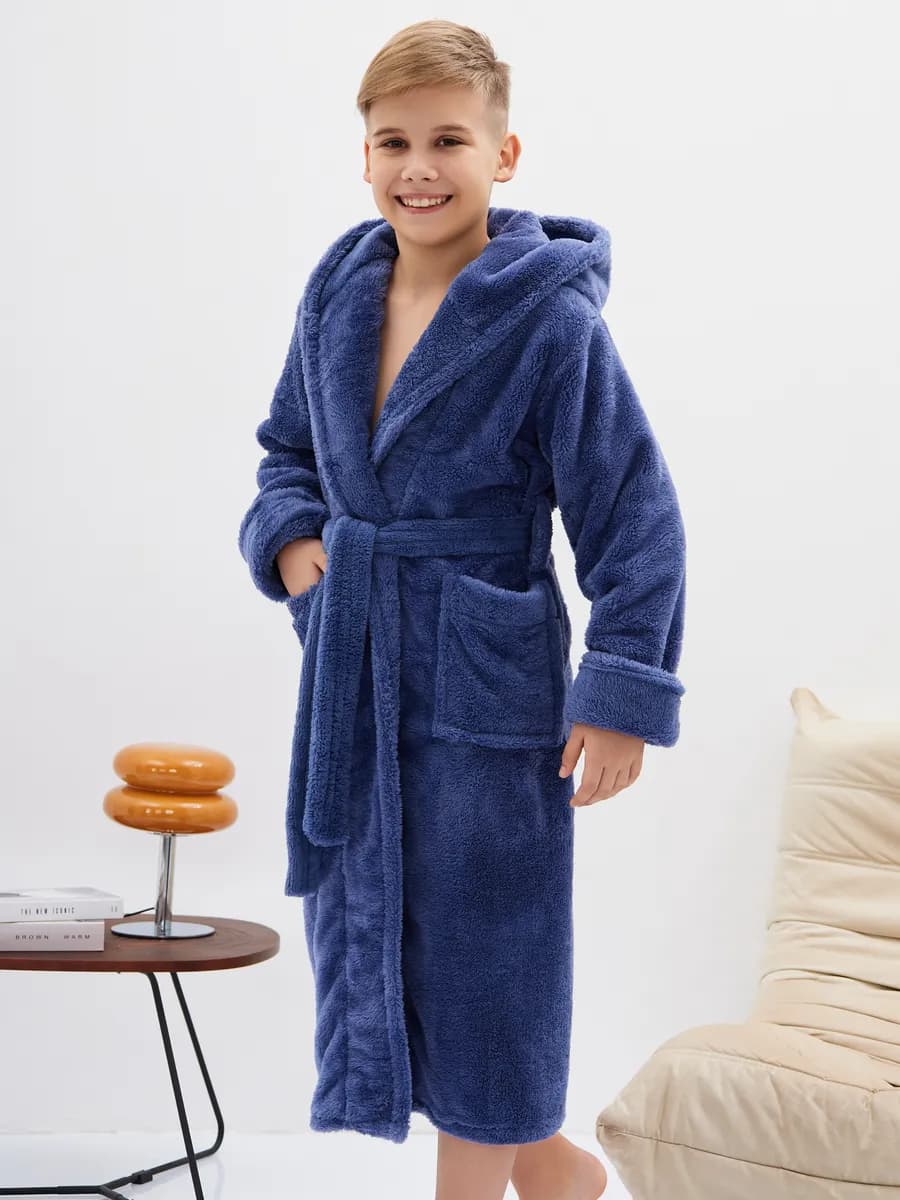 Халат домашний с капюшоном