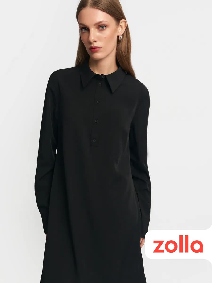 Женское платье-рубашка мини