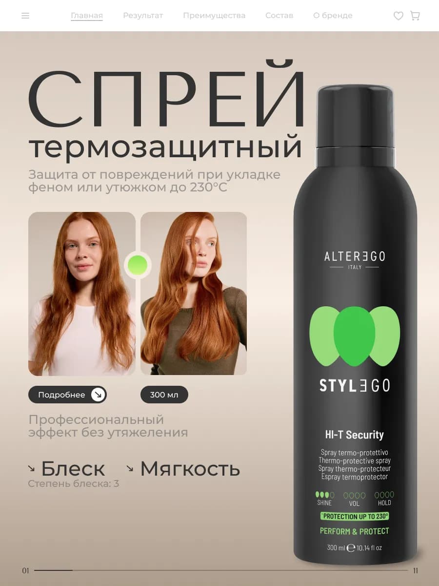 Спрей для волос термозащита профессиональный