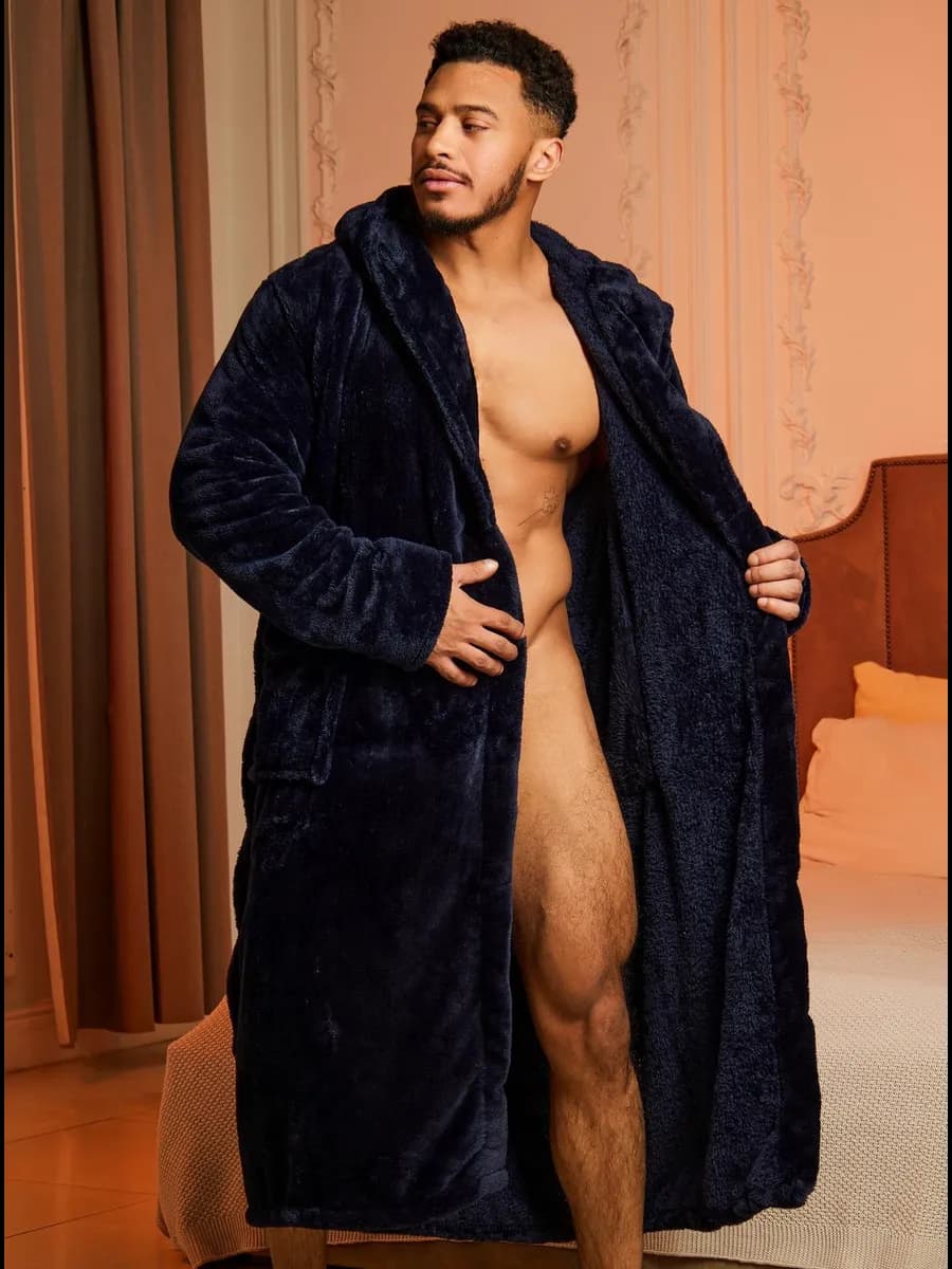 Халат домашний банный с капюшоном