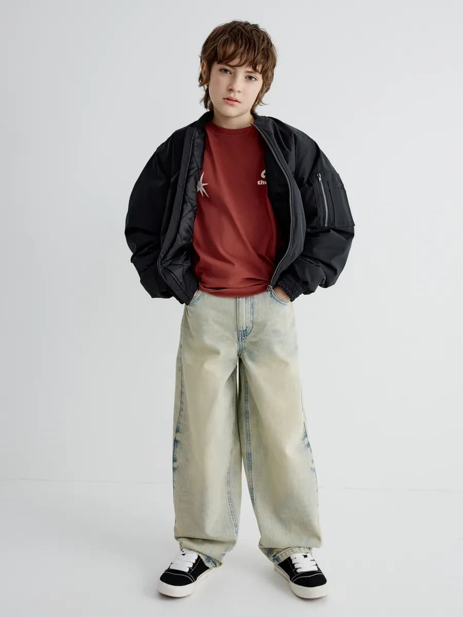 Джинсы багги бананы свободные винтажные