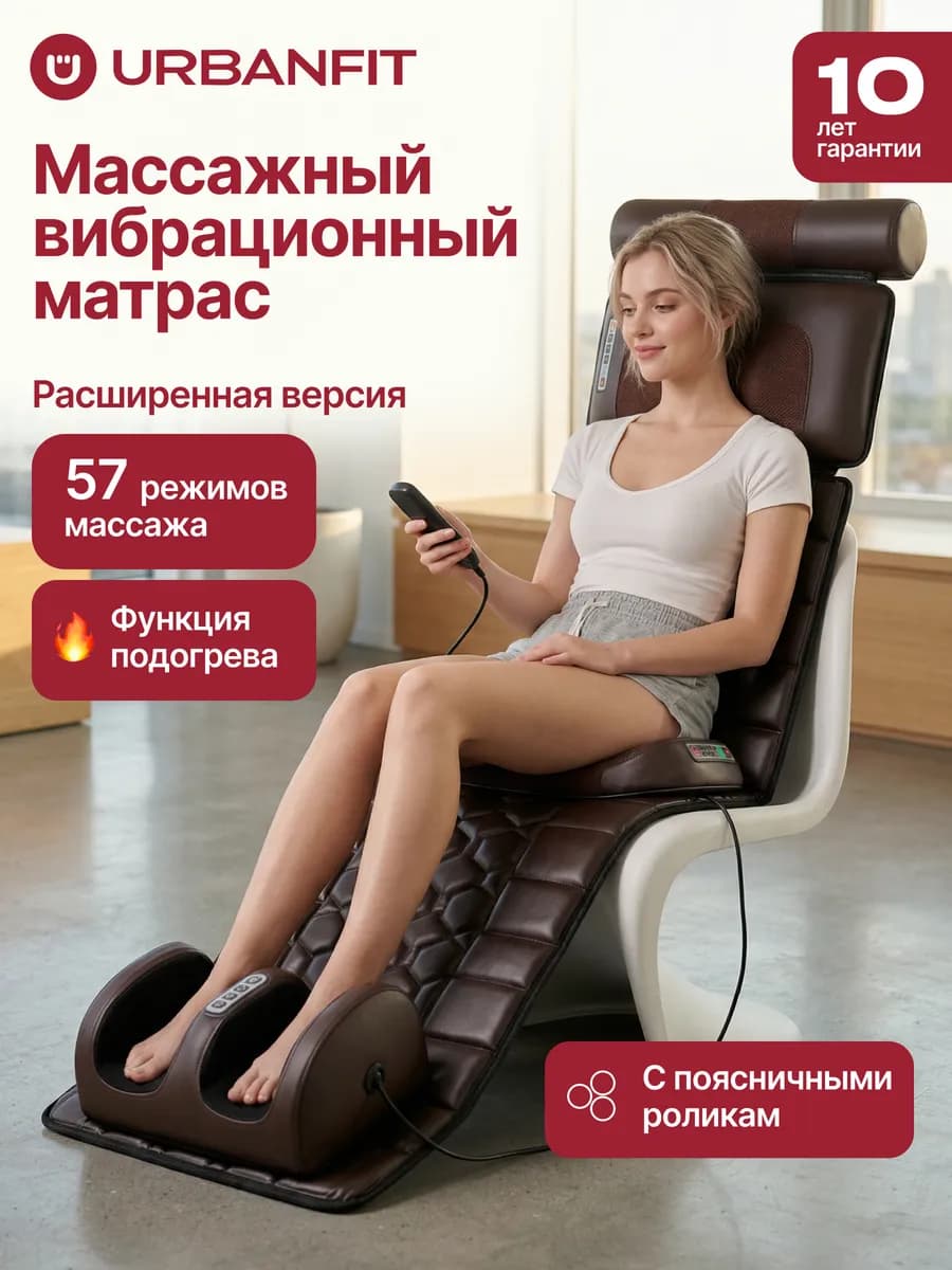 Массажный матрас с массажером для поясницы для всего тела