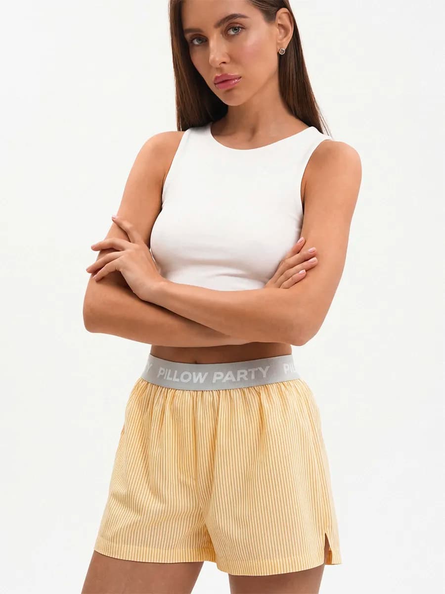 Шорты на резинке домашние - фото 1