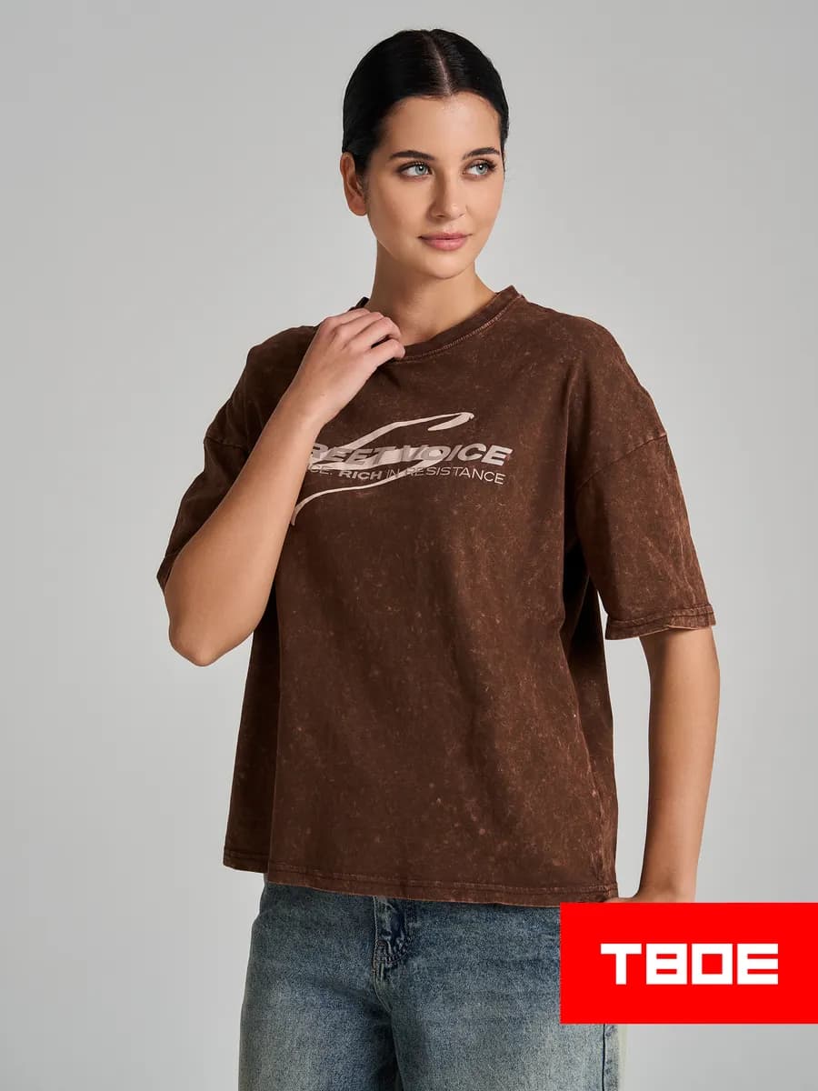 Футболка варенка оверсайз с надписью