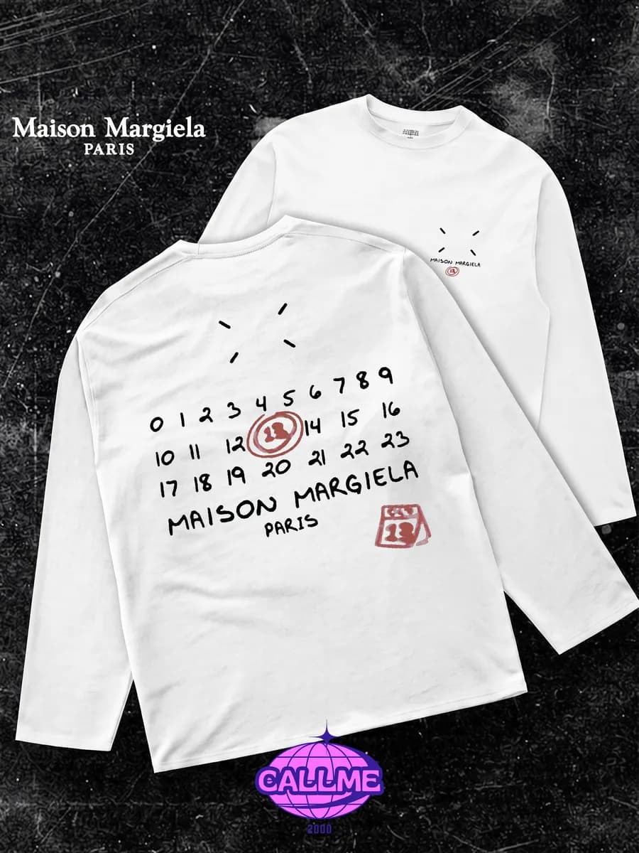 Лонгслив с принтом оверсайз y2k Maison Margiela sk8