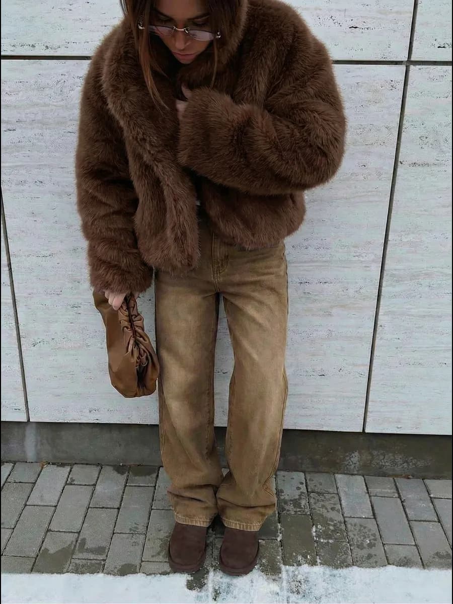 Джинсы прямые широкие багги - фото 1