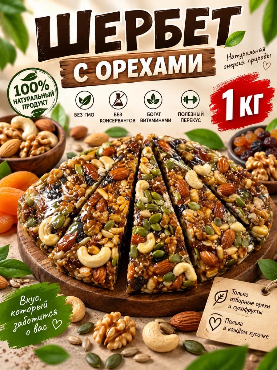 Щербет с орехами 1 кг