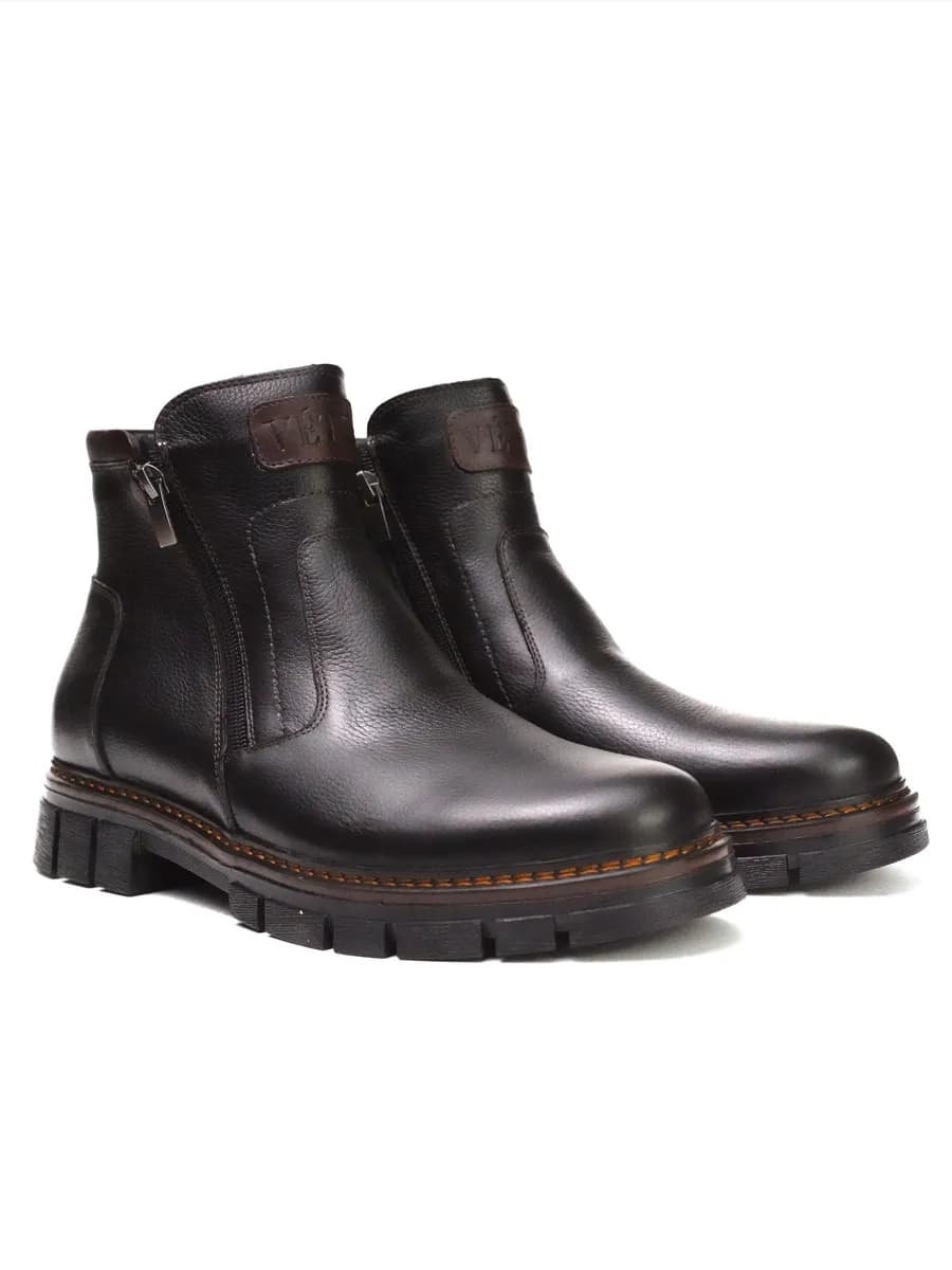 Ботинки зимние кожаные с мехом