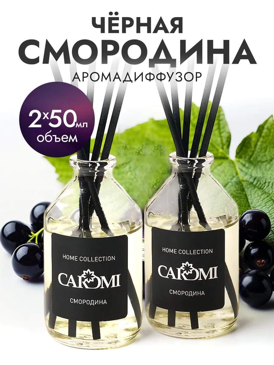 Диффузор для дома с палочками Чёрная смородина 2 шт 50 мл