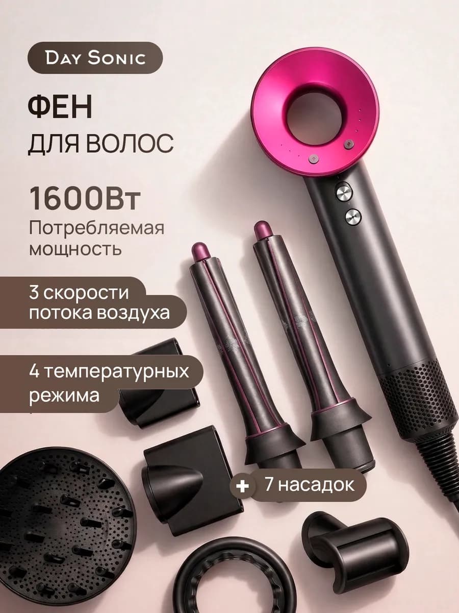 Фен стайлер для волос 7в1 профессиональный ICON Air Pro