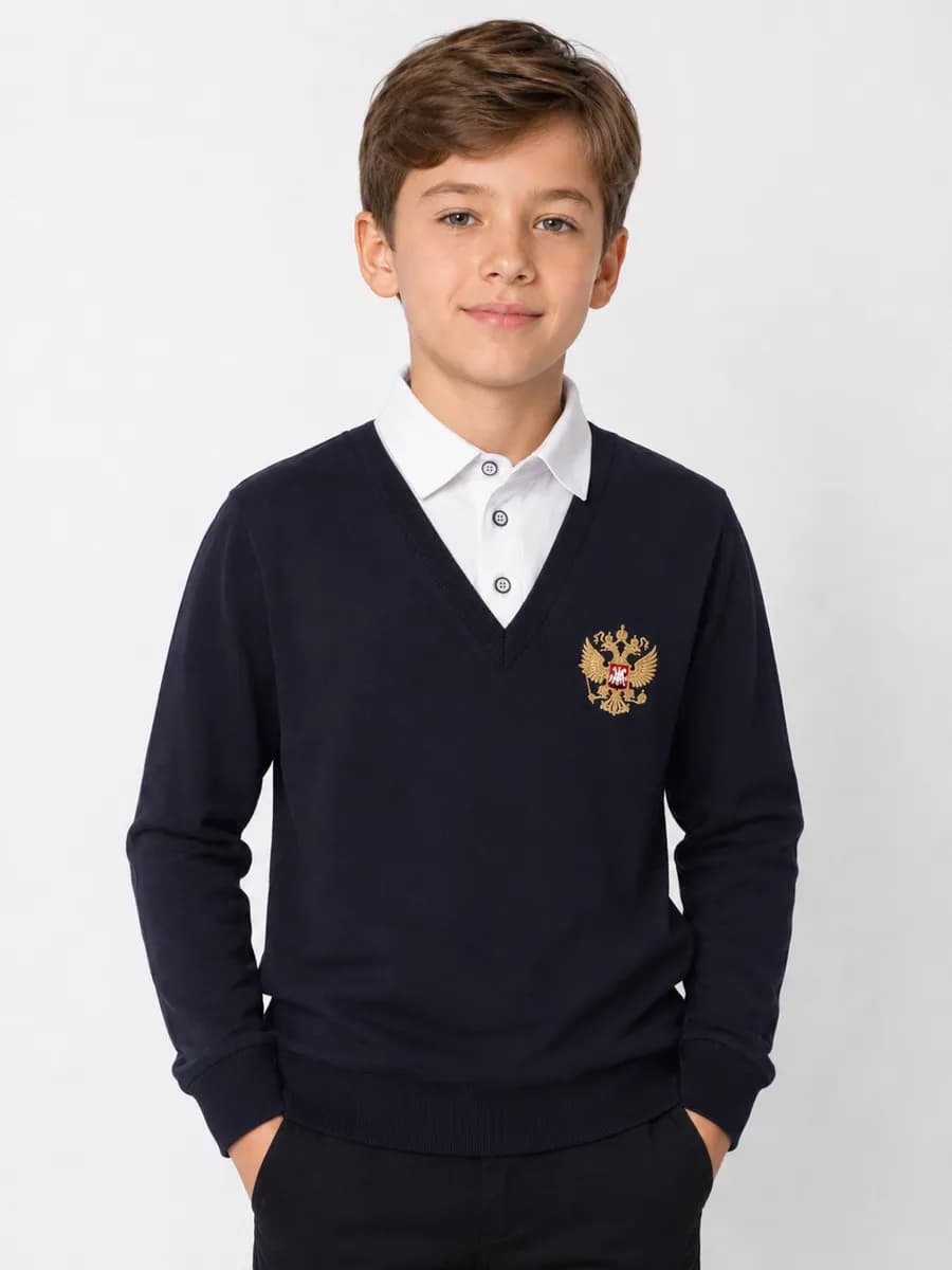 Джемпер обманка в школу