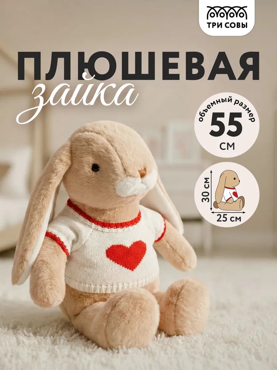 Мягкая игрушка заяц