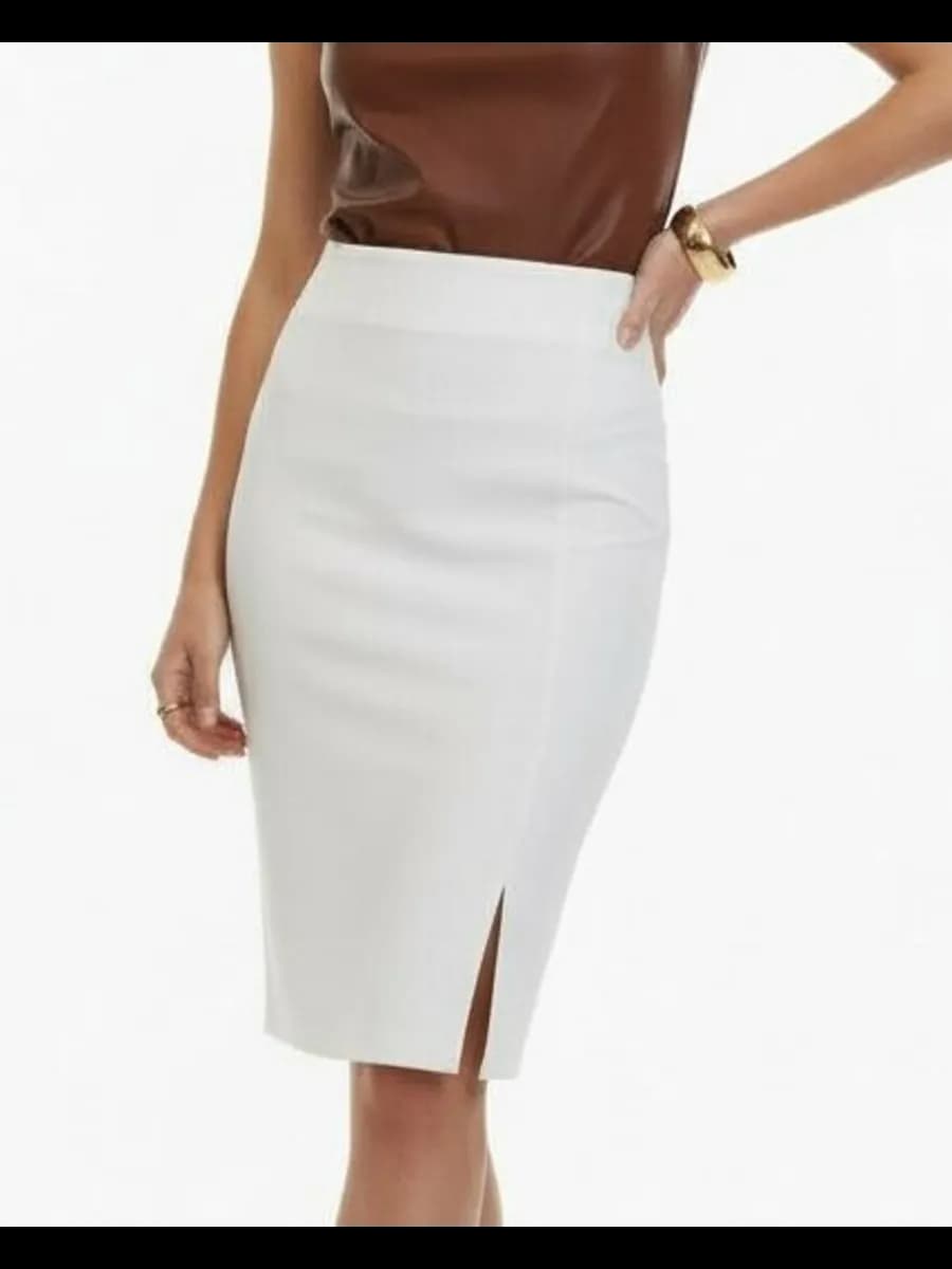 Юбка карандаш миди трикотажная офисная