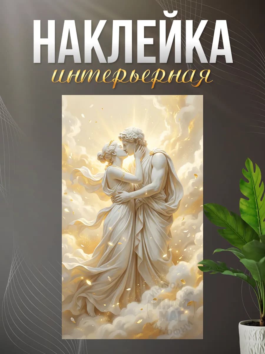 Наклейки, интерьерные на стену, Ангелы