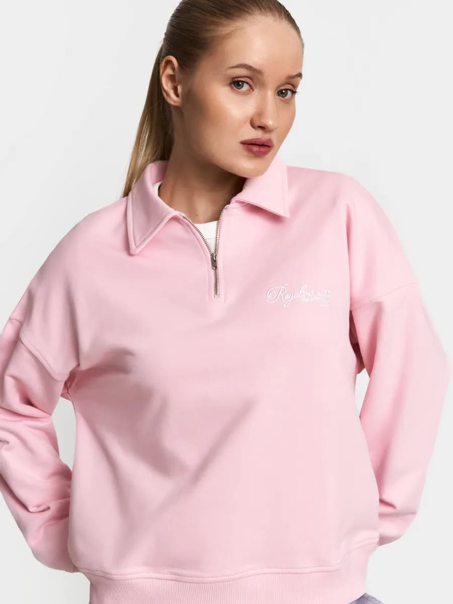 Женский свитшот поло из хлопка