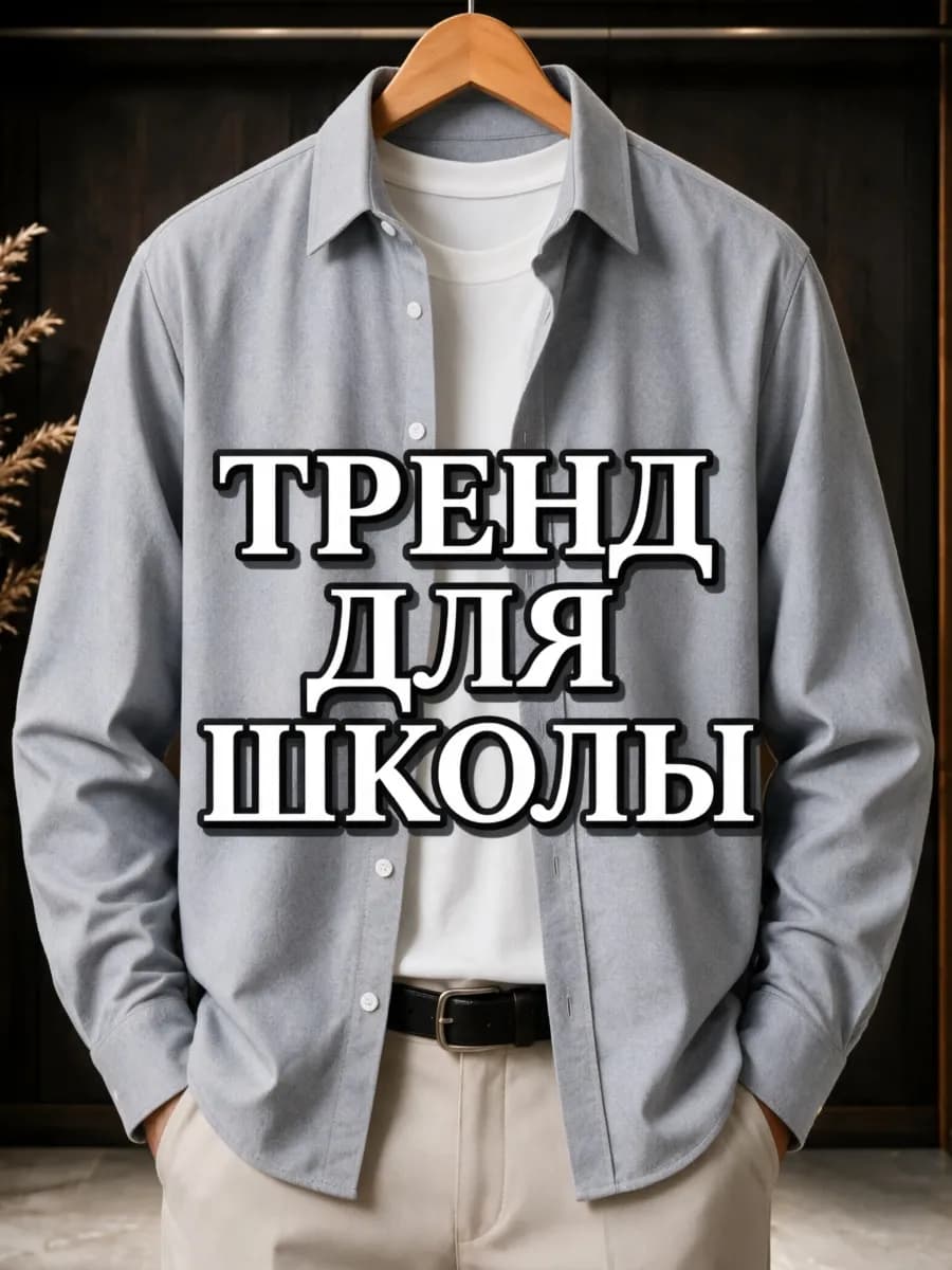 Рубашка с длинным рукавом премиум
