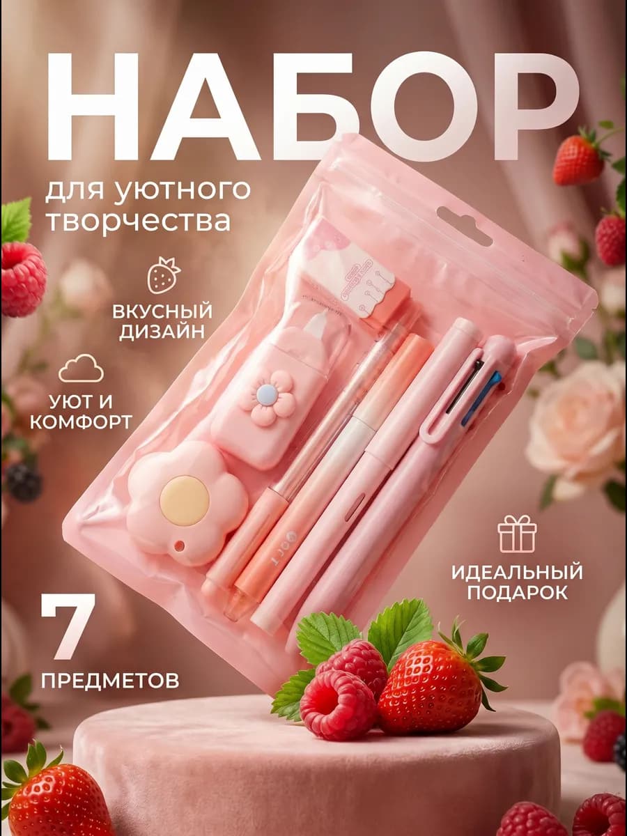 Подарочный набор канцелярии для девочек