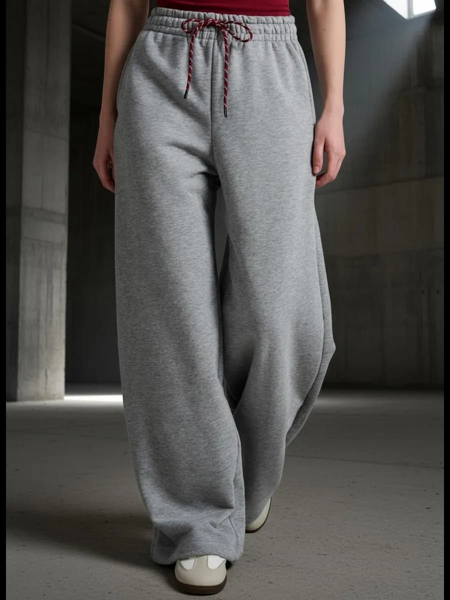 Брюки широкие спортивные