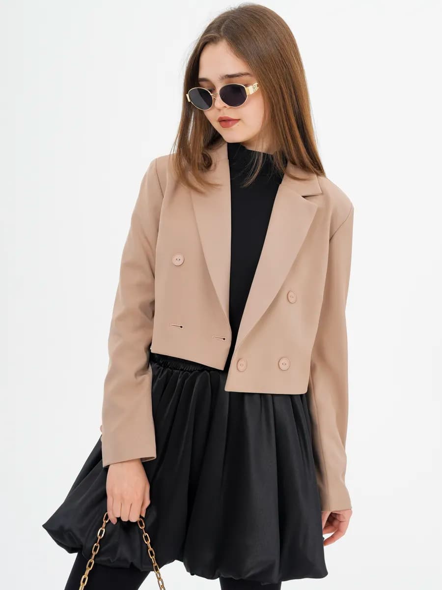 Жакет укороченный для девочки подростка