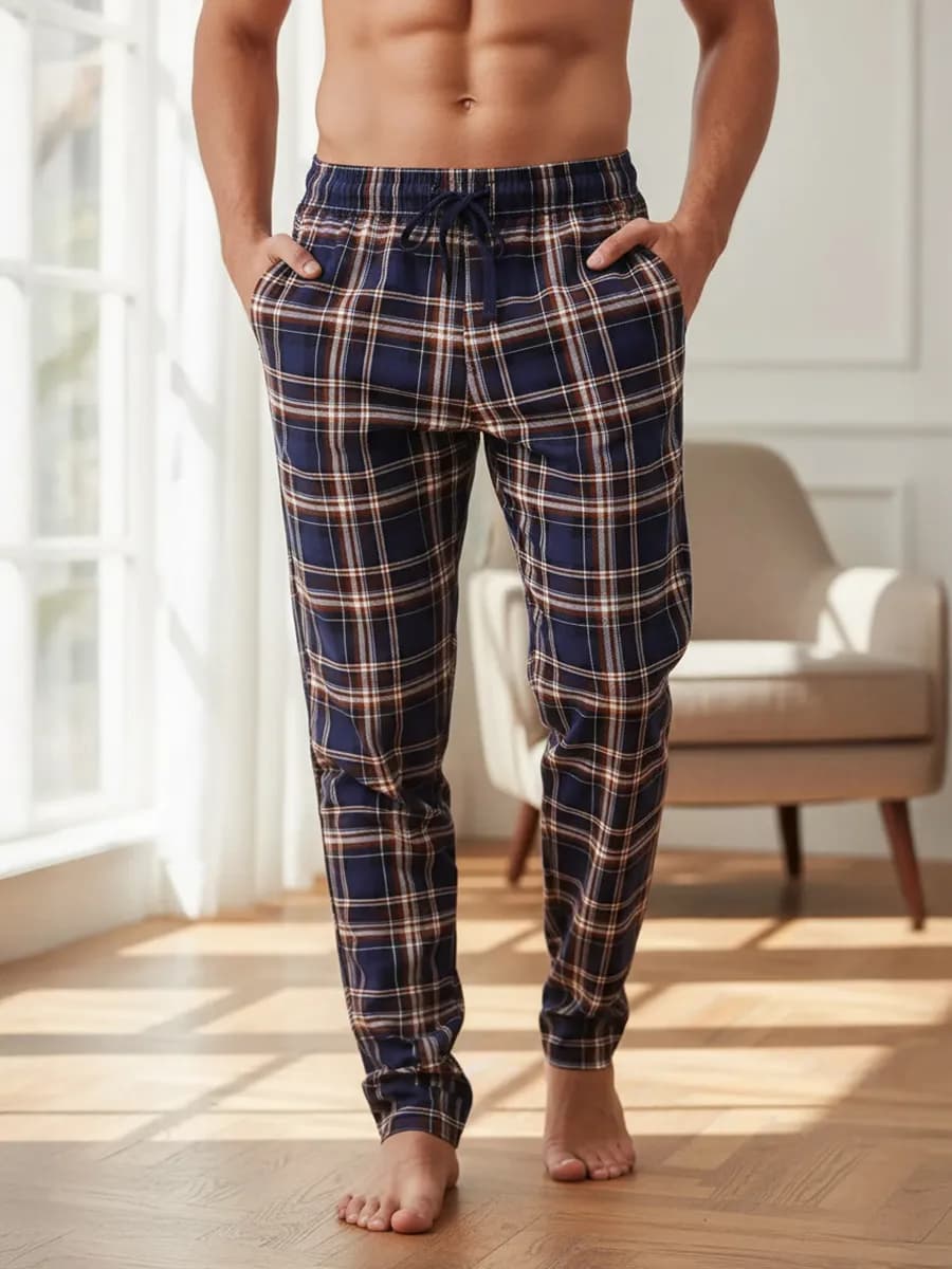 Штаны домашние пижамные хлопок